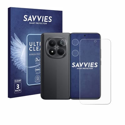 Savvies - Screenprotector voor Xiaomi Poco M8 Pro (Voor+Camera) - Folie Beschermfolie transparant 6 Stuks