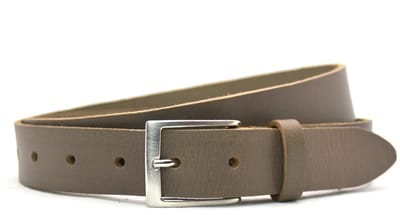 Timbelt 3cm grijze riem - damesriem/herenriem -grijs - 100% leder - Maat 95 - Totale lengte riem 110 cm