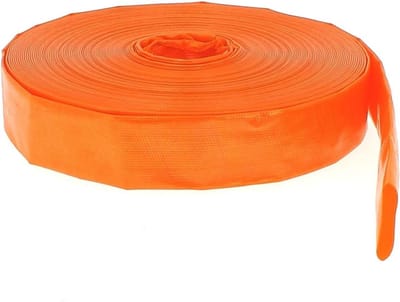 Platte terugvoerslang - Afvoerslang - Water verplaatsen - Hoge temperatuurweerstand - 10 meter - Oranje