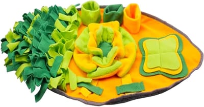 Snuffelmat Hond - Voer Speelgoed - Natuurlijk Zoeken - Verstelbare Dispenser - 72 x 40 cm - Multicolor