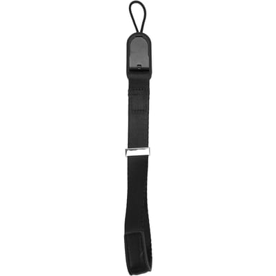 Dragonne d'appareil photo en nylon avec fixation sécurisée, portable, légère, à dégagement rapide pour noir
