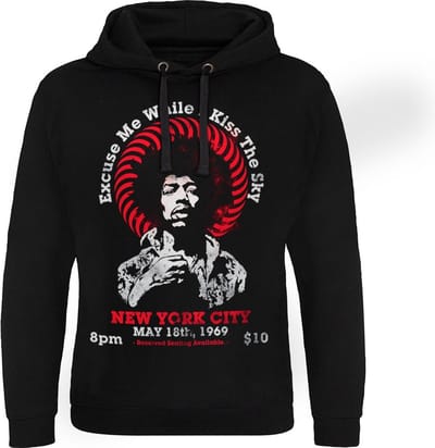 Jimi Hendrix Live In New York Epic-hoodie, zwart