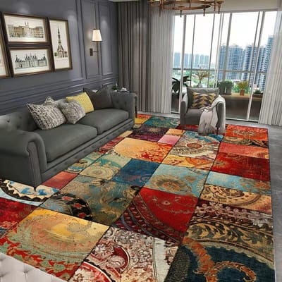 Noords Geometrisch Modern Kamerdecor Groot Vloerkleed voor Woonkamer Luxe Lounge Entree Mat Huisdecoraties Slaapkamer Tapijten 100*200cm