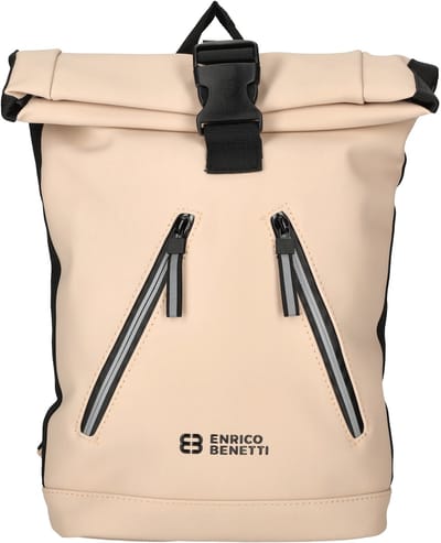 Enrico Benetti Bergen Waterafstotende Rolltoprugzak met Tabletvak - Rugzak 8 Liter - Misty Pink