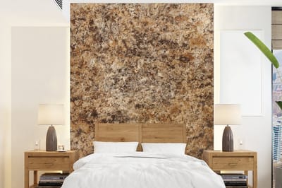 Behang - Fotobehang Graniet - Design - Structuur - Steen - Bruin - Breedte 165 cm x hoogte 220 cm