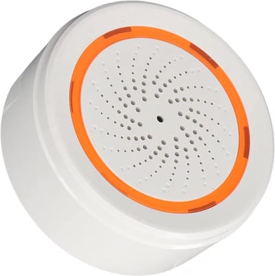 Akoestisch Alarm - Smart Sirene - Huis Beveiligen - App Bediening - 90 Decibel - Oranje
