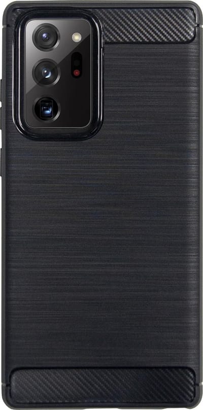 BMAX Carbon soft case hoesje geschikt voor Samsung Galaxy Note 20 Ultra - Zwart