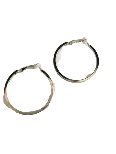 Petra's Sieradenwereld - Clipoorbel zilverkleurig oorring 40 mm (329)