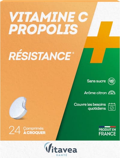 Vitavea Vitamine C Propolis 24 Kauwtabletten