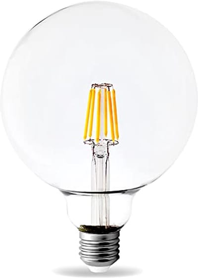 Kwazar Luminaire warmwitte LED-lamp filament 8W Edison-lamp E27-fitting gloeilamp G125 LED-lamp 230V