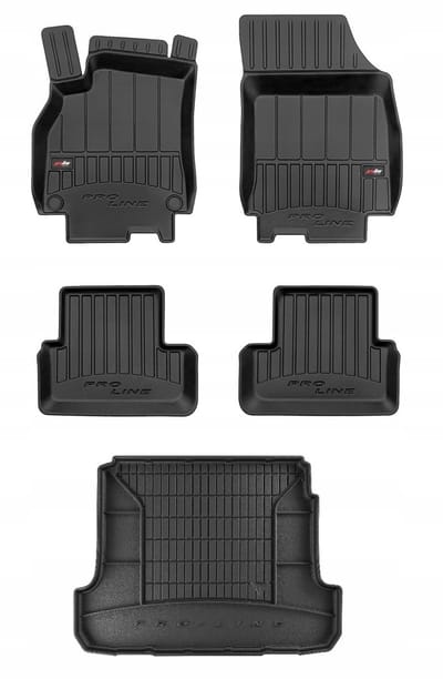 FROGUM ProLine Automatten Set + Kofferbakmat – Perfecte Pasvorm – Duurzaam & Geurloos TPE – Renault Fluence Sedan 2009-2012