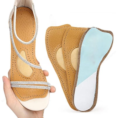 Comfortabele Vrouwen Inlegzolen Maat 36-38 voor Hoge Hakken – Zelfklevende Latex PU Zweet-Absorberende Antislip Binnenzolen met Boogsteun en Kussen
