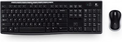 Logitech MK270 Draadloos Combo - Toetsenbord and Muis set - Czech - Keyboard and mouse set - Tsjechisch - Zwart