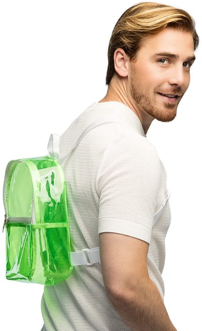 Boland - Rugzak Clarity neongroen Neon,Groen - Volwassenen - Unisex - Niet van toepassing - Festival - Rave - UV blacklight