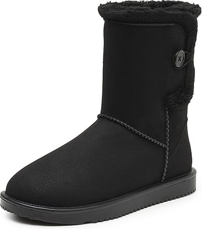 Neva - NV03 gevoerde dameslaars pvc zwart