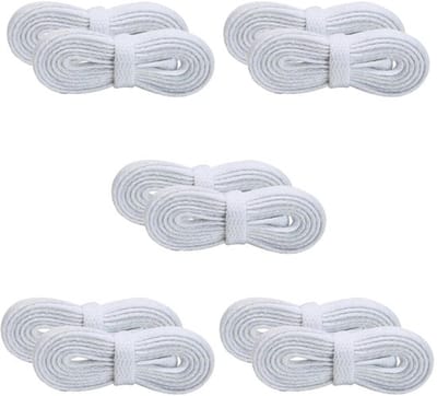 Pack van 10 witte sneaker veters - Duurzaam en stijlvol voor alle