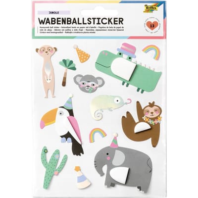 Honingraat balstickers dierenprint