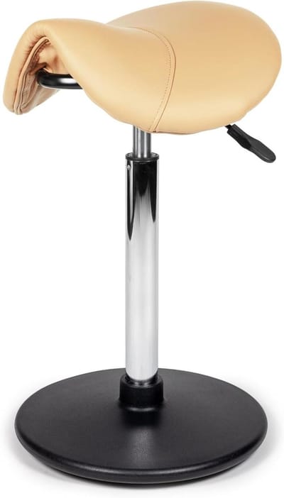 Ergonomische Balanskruk - Actieve Zetel - Verbeter Zithouding - Verstelbare Zithoogte - L - Beige