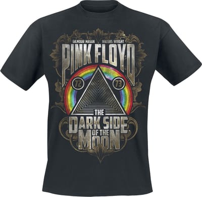 Pink Floyd Dark Side - Gold Leaves Heren T-shirt - zwart - XXL