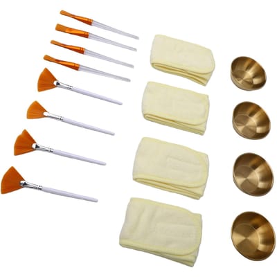 16 stuks Estheticus Benodigdheden voor Gezichtsbehandelingen Set Kleine Kom Ventilator Platte Kwast Haarband Vrouwen Gezichts Mengkit