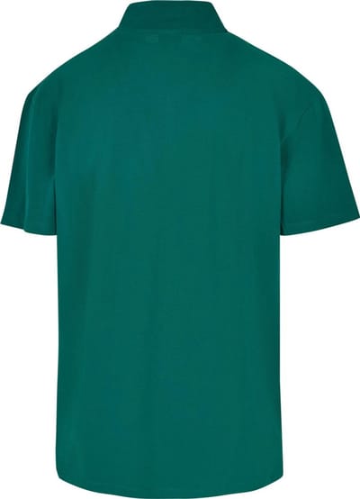 Urban Classics - Boxy Zip Pique Polo shirt - XL - Groen