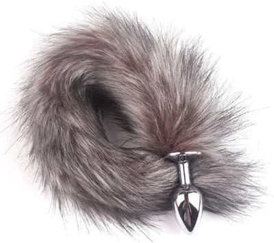 Go Go Gadget - Foxtail - Anale Buttplug - Geschikt voor Mannen en Vrouwen - Vossenstaart - Grijs