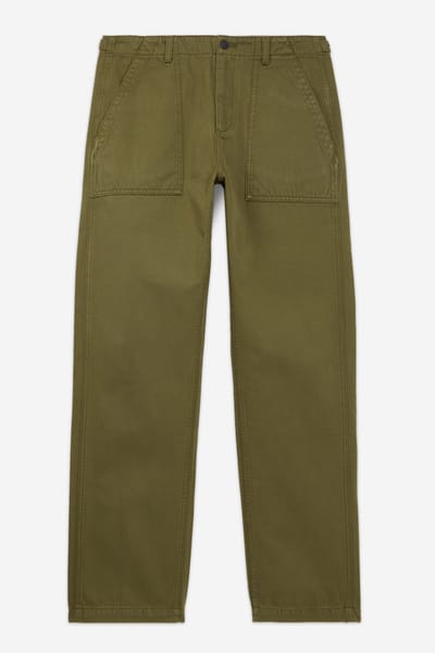 The Kooples Cotton Trousers With Patch Pockets Dark Kaki Maat: 46 | Cargobroeken Outlet | Heren | Bruin