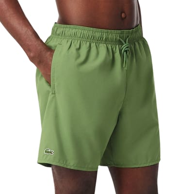 Lacoste Zwembroek Mid Groen - Maat M - Heren