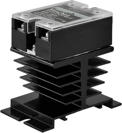 Dailygoody - DC/AC Solid State Relais - 40A - Met koellichaam - 24-480VAC - Betrouwbaar en efficiënt - Voor industriële toepassingen - Model SSR-40DA