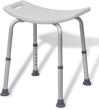 Douchekruk - Aluminium Wit -Tot 100 kg - Verstelbaar 36-46 cm