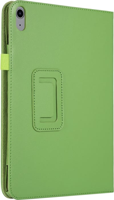 PU Kunstleer-Etui Hoes Map geschikt voor Apple iPad 10 - A16 - 10.9 - 2022 - 2025 - Groen. A2696 - A3354