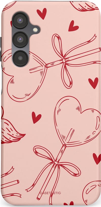 Casetastic Hoesje Geschikt voor Samsung A16 - Stijlvolle Beschermende Duo-layer Case - Zoete strikjes