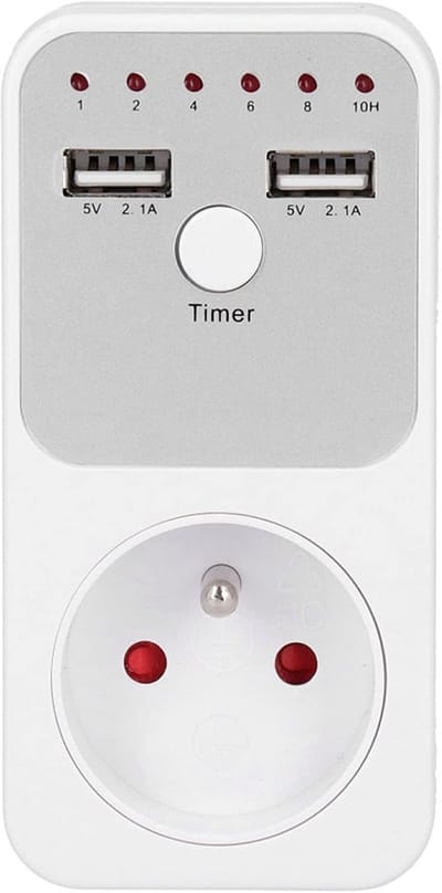 Digitale Countdown Timer Socket met USB-poort voor Apparaten