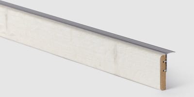 Maestro Steps - afwerkprofiel - overgangsprofiel-uitloopprofiel -trapneus met aluminium profiel - Nevada oak - 130 x 5,6 cm