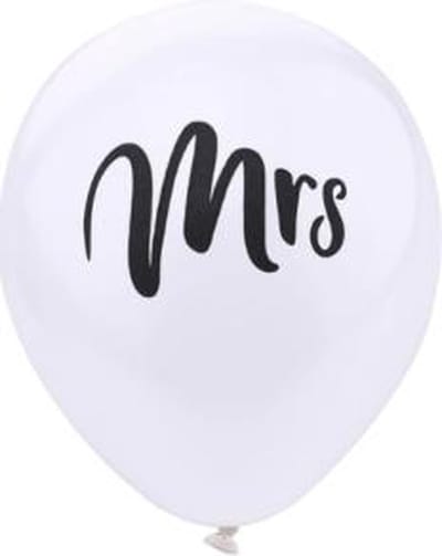 ballon huwelijk Mrs 10 stuks kindercrea