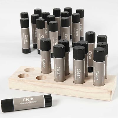 Transparante Lijmstift, 21 gr, 24 stuk/ 1 doos