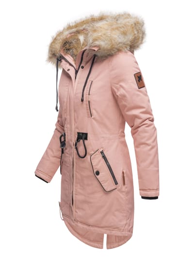 Navahoo Dames Winterjas Bombi – Premium Collectie met Afneembare Bontkraag