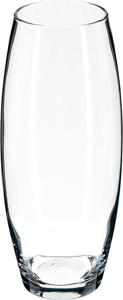 Atmosphera bloemenvaas Rochelle - Ovaal model - transparant - glas - 26 x 11 cm
