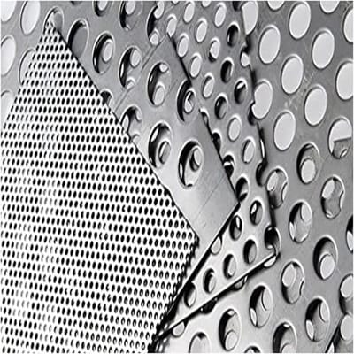 Metalen Gaasplaat - Geperforeerd Staal - Bescherming Decoratie - 304 Roestvrij Staal - 2mm Gaas 25x25cm - Zilver