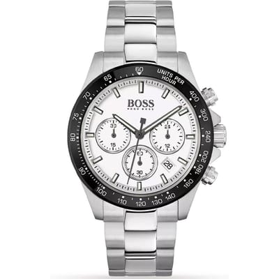 Hugo Boss 1513875 Hero Sport Lux Herenhorloge 44 mm zilver