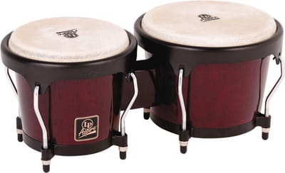 Latin Percussion Aspire Bongos LPA601-DW, 6 3/4" + 8", Dark Wood #DW - Bongo