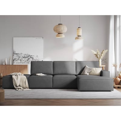 4.5-zitshoekbank Carlo rechts ribstof | Milo Casa