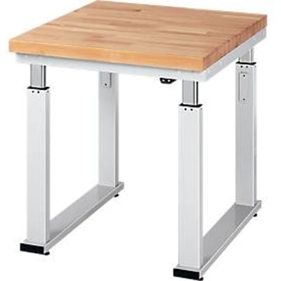 Werktafel serie adlatus 600, 750 x 900 x 740-1140 mm, massief beuken blad