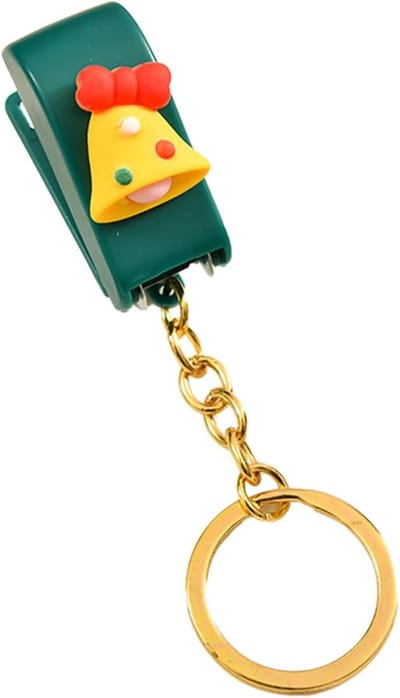 Mini Nietmachine - Cartoon Nietmachine Kleine Nietmachine - Papier Binden - Met Sleutelhanger - 4x3x2cm - Kerstklokken