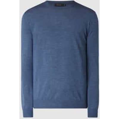 Gebreide pullover van scheerwol model 'Margrate Merino'