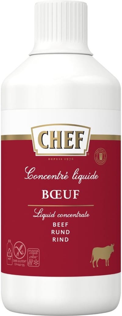 CHEF Vloeibaar concentraat rundvlees, 1 x 1L