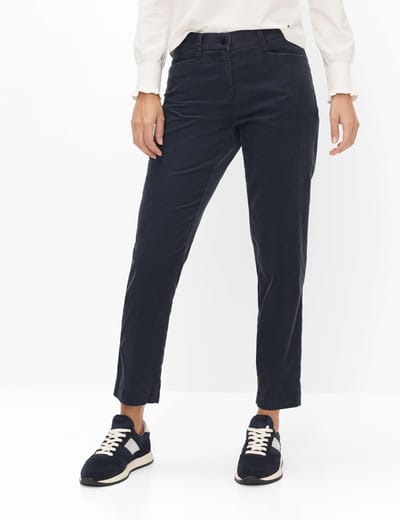 Brax Dames Flatfrontbroek  Style MARA S NAVY, donkerblauw, maat 32