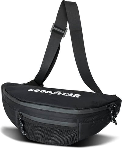 Goodyear Heuptasje / Crossbodytas / Festivaltasje - Goodyear Sporty - Zwart - Zwart