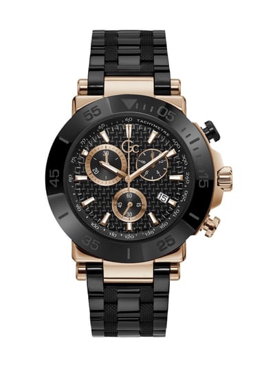 GC Y70002G2MF Horloge Heren Chrono Staal black/Rosé