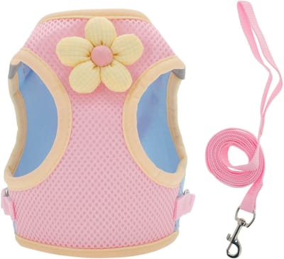 Dailygoods- Puppyharnas Verstelbaar - Harnas Hond/Kat - Ademend - Reflecterende Strepen - Veilig Vergrendelingssysteem - Duurzaam Materiaal